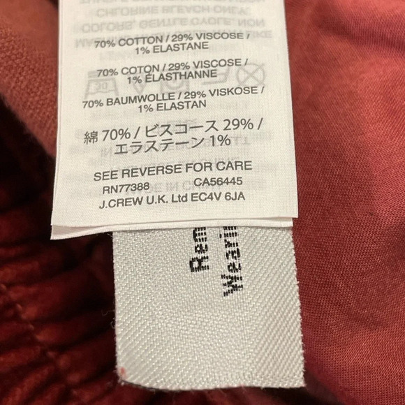 MADEWELL NWOT Track‎ Trousers in Velvet - Picture 9 of 12